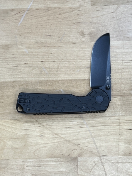Crispy Donut Community Hanson Knife. First Run Blacked Out With Sprinkles