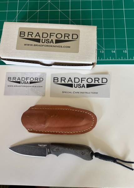 Bradford Guardian 3 - 3D Black M390 Sabre Grind, Nimbus Finish