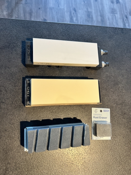 Sharpening Stones for Japanese Knives – Cerax 1K / Ouka 3K / Rust Eraser / Lapping Stone