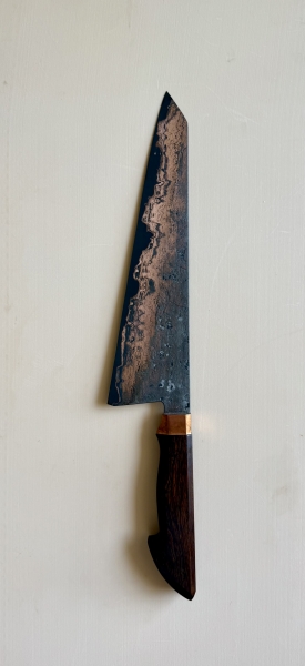 Nouko 252x65 wrought iron with copper gyuto