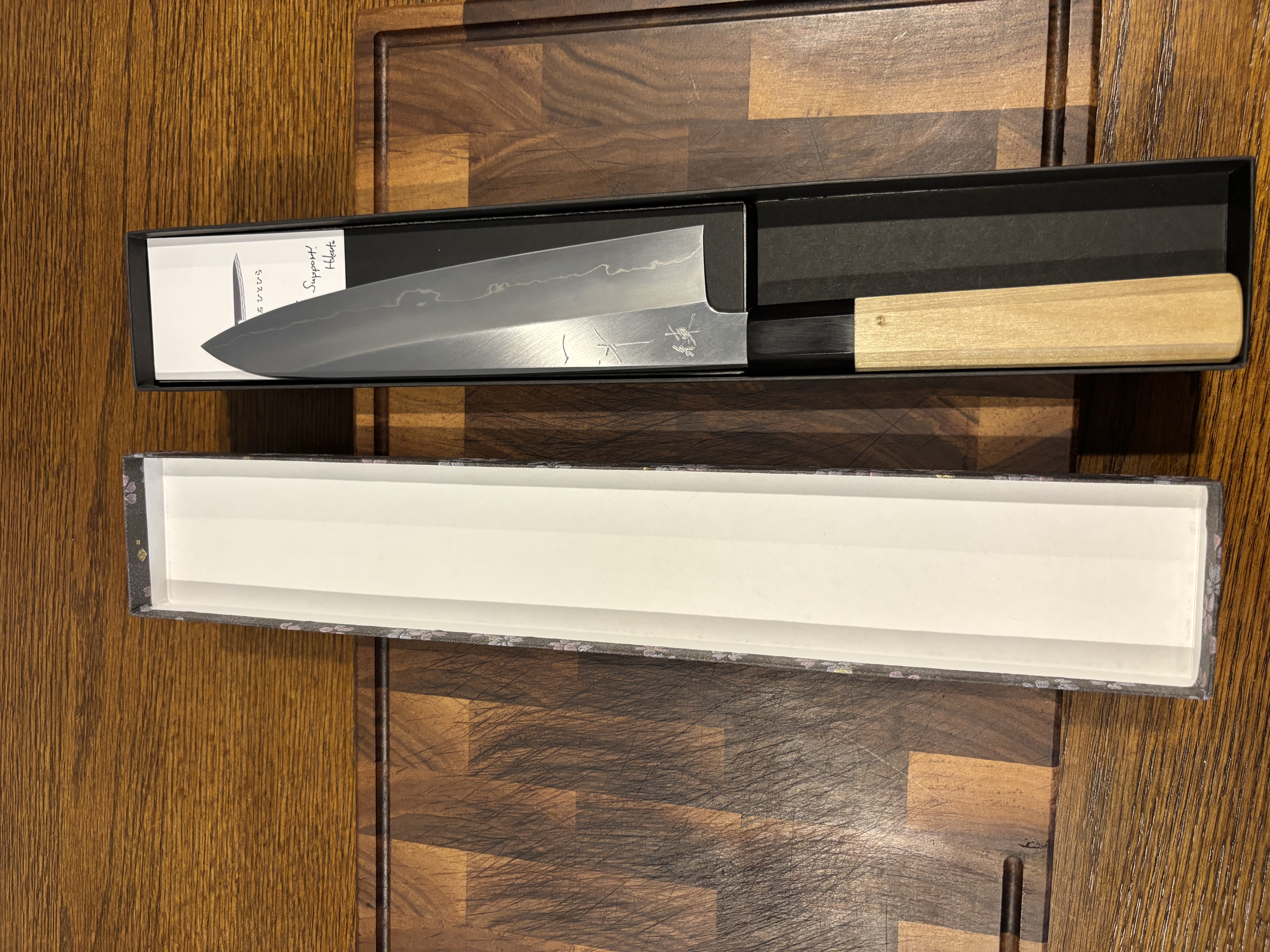 210mm Hitohira Kikuchiyo (Nakagawa) x Ren Ginsan gyuto
