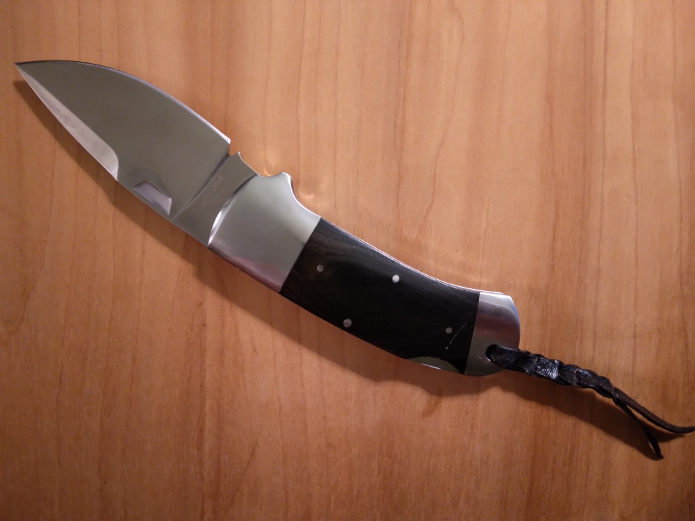 2013 A.G. Russell Texas Ranger The Beast Folding Knife 190 Years of Service with Belt Sheath Very Nice