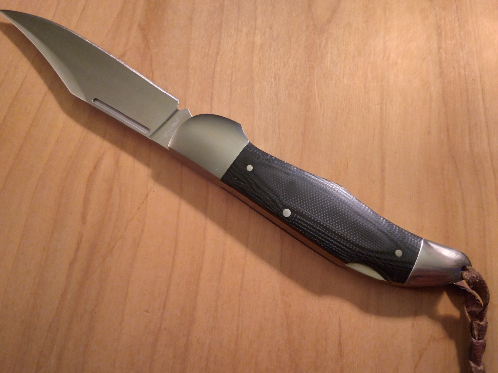 2015 A.G. Russell Texas Ranger Folding Knife 192 Years of Service with Belt Sheath