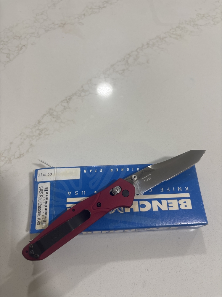 Benchmade 940S Red Osborne, Axis