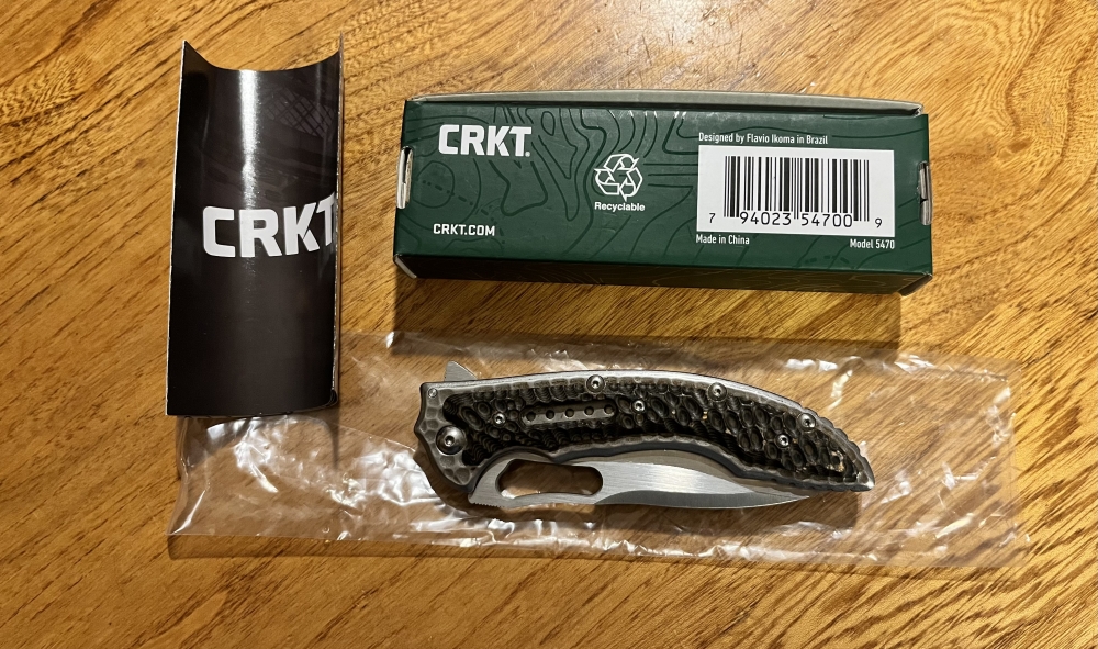 CRKT FOSSIL 5470 IKOMA DESIGN FOLDING POCKET KNIFE