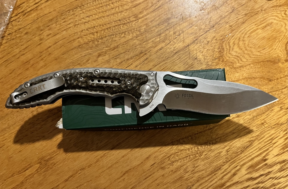 CRKT FOSSIL 5470 IKOMA DESIGN FOLDING POCKET KNIFE