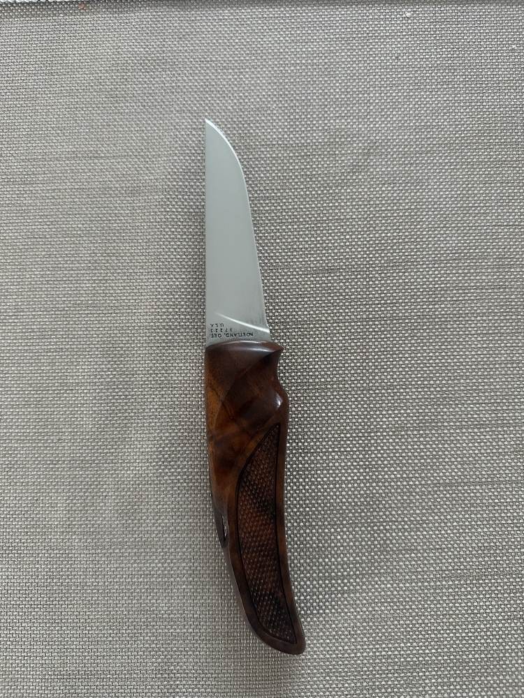 Gerber Hand Checkered Walnut Folding Hunter