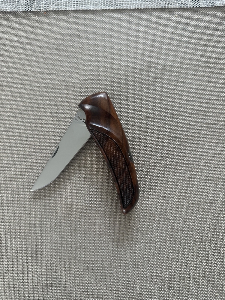 Gerber Hand Checkered Walnut Folding Hunter