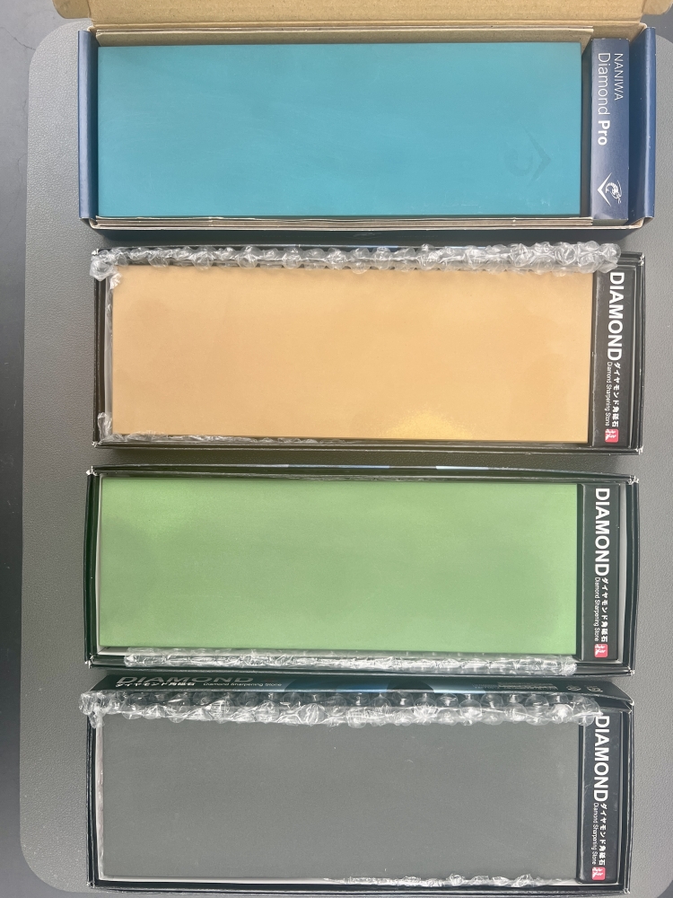 Naniwa Diamond Pro Stones – 600 / 1000 / 3000 / 6000 Grit