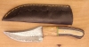8 Inch Damascus Fixed Blade Knife W/ Sheath