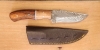 8 Inch Damascus Fixed Blade Knife W/ Sheath