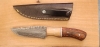 8 Inch Damascus Fixed Blade Knife W/ Sheath