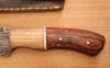 8 Inch Damascus Fixed Blade Knife W/ Sheath