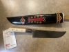 Hand-forged and hand-painted collectible knife and sheath