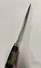 HAND-FORGED DAMASCUS STEEL FIXED BLADE HUNTING KNIFE WITH LEATHER SHEATH
