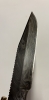HAND-FORGED DAMASCUS STEEL FIXED BLADE HUNTING KNIFE WITH LEATHER SHEATH