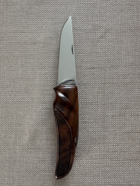 Gerber Hand Checkered Walnut Folding Hunter