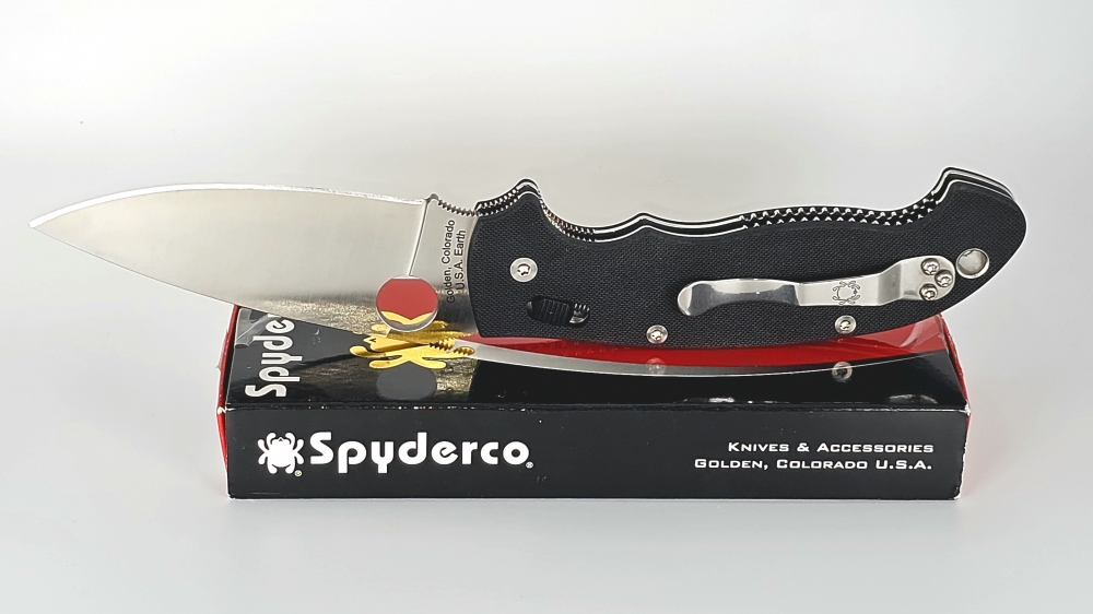 Spyderco Manix2 XL – C95GP2 (Black G-10, Satin) Like New