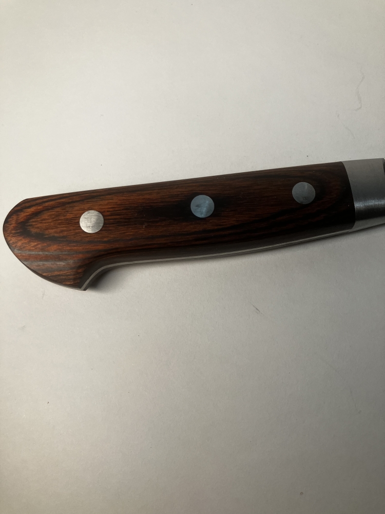 Seisuke Hamono VG10 Hammered Damascus 240mm Sujihiki Knife Sashimi Slicer
