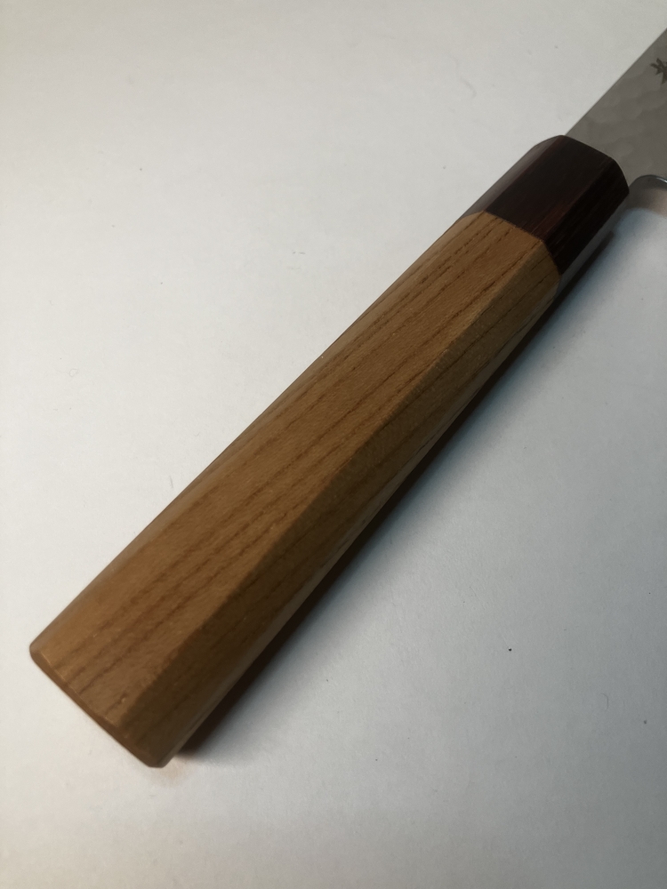 Sakai Takayuki VG10 33 Layer Hammered Damascus 210mm Gyuto Japanese Knife w/ American Cherry Handle