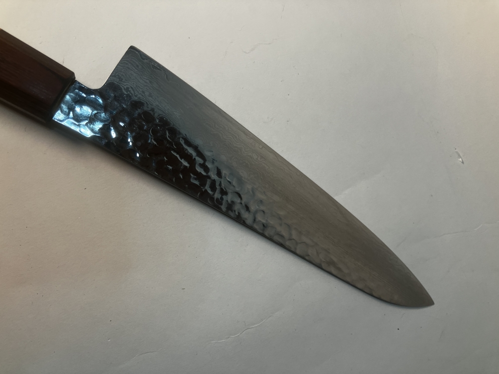 Sakai Takayuki VG10 33 Layer Hammered Damascus 210mm Gyuto Japanese Knife w/ American Cherry Handle