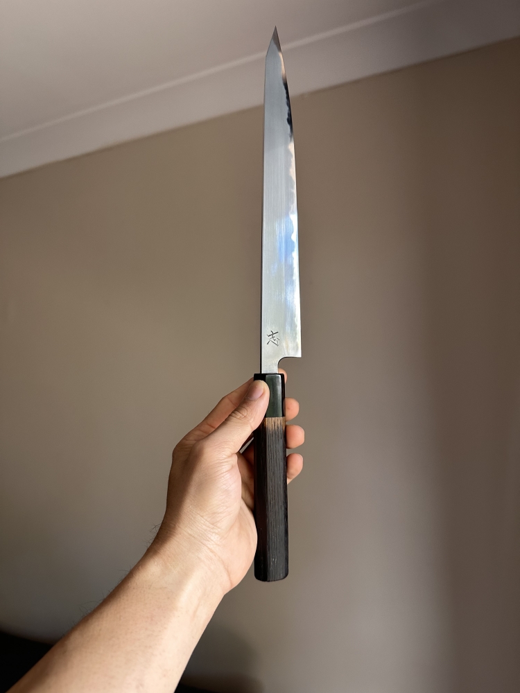 JNS Tanaka Kiritsuke Sujihiki 270mm with saya