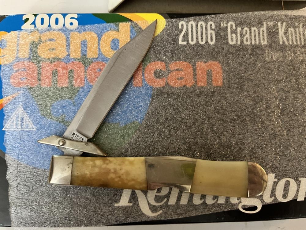 REMINGTON ATA 2006 GRAND AMERICAN SWING GUARD LOCKBACK KNIFE #18 OF 500 IN BOX