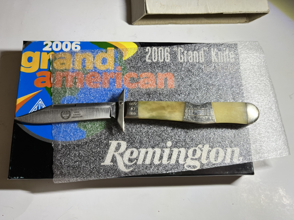 REMINGTON ATA 2006 GRAND AMERICAN SWING GUARD LOCKBACK KNIFE #18 OF 500 IN BOX