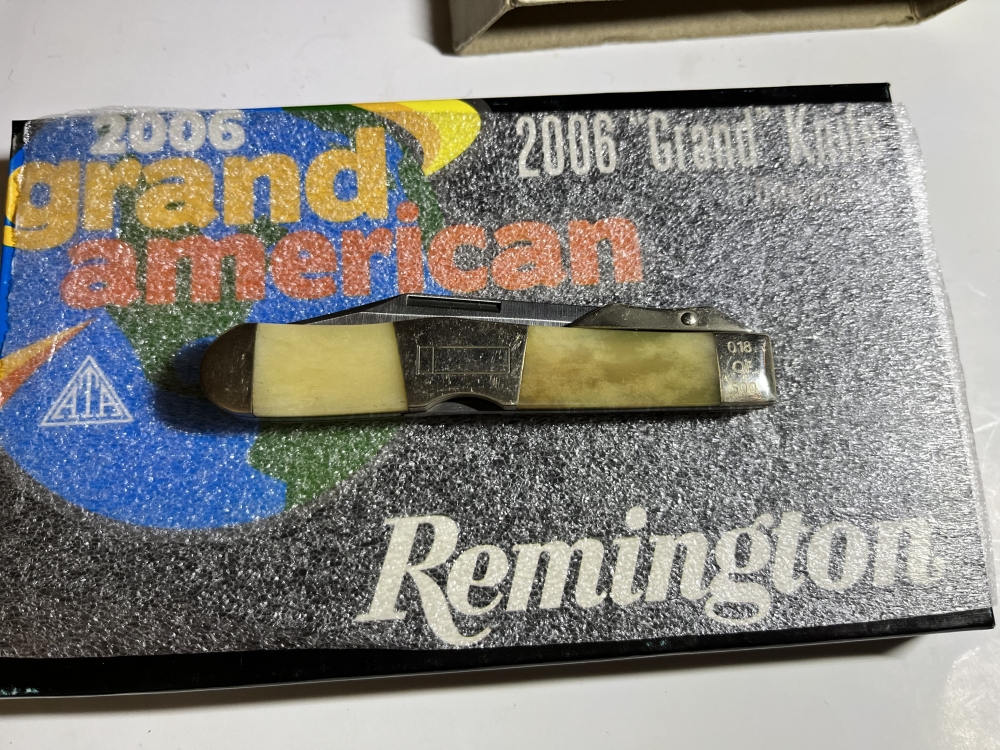 REMINGTON ATA 2006 GRAND AMERICAN SWING GUARD LOCKBACK KNIFE #18 OF 500 IN BOX