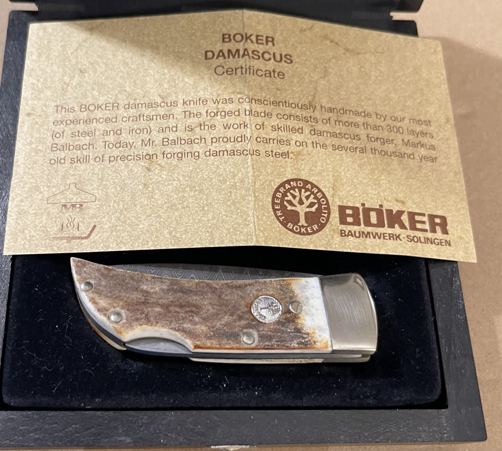 Boker 2\" Gents VG-10 Damascus Steel