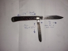 Vintage Schmidt & Ziegler 3123 bone trapper pocket knife