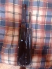 Antique 1800s John Russell wood sticking knife made on order with matching steel in leather sheath Sheffield England 