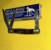 VTG 2000 BULLDOG BRAND PURPLE SWIRL CELLULOID STOCKMAN KNIFE
