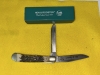 NOS HEN & ROOSTER 312 DEER STAG/DAMASCUS FOLDING KNIFE SPAIN