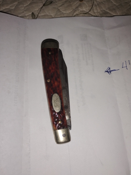 Vintage Schmidt & Ziegler 3123 bone trapper pocket knife
