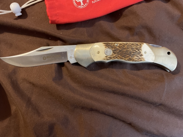 Böker Optima Staghorn Hunting Knife