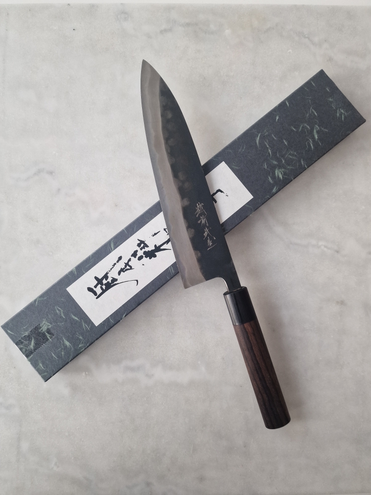Shiro kamo black Dragon gyuto 210 (220)