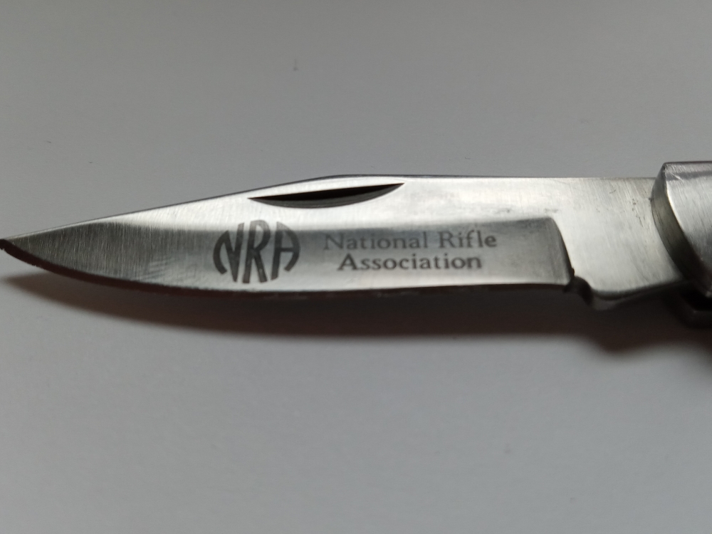 NRA National Rifle Association 2 1/2\" Folding Blade Knife