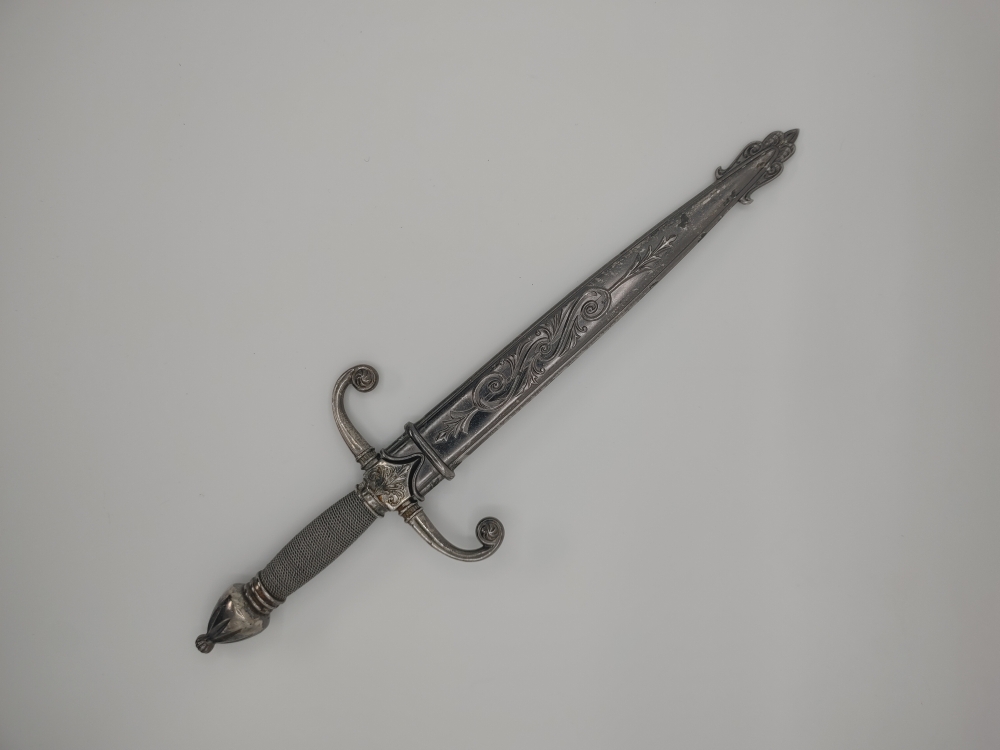 Fury Gothic Medieval Dagger Mini Sword with Ornate Metal Sheath