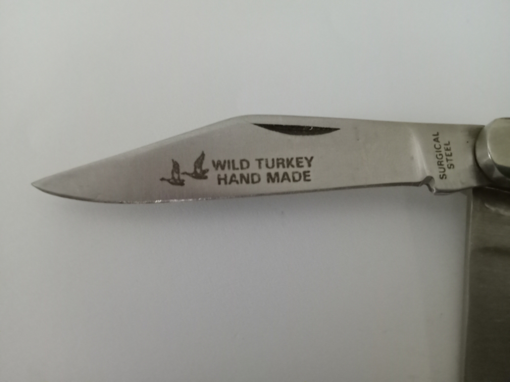 Wild Turkey Hand Made 3 Blade Knife