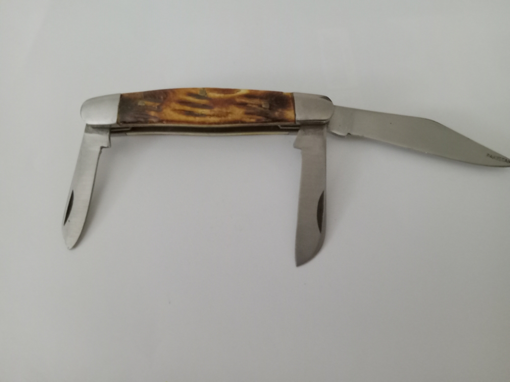 Wild Turkey Hand Made 3 Blade Knife