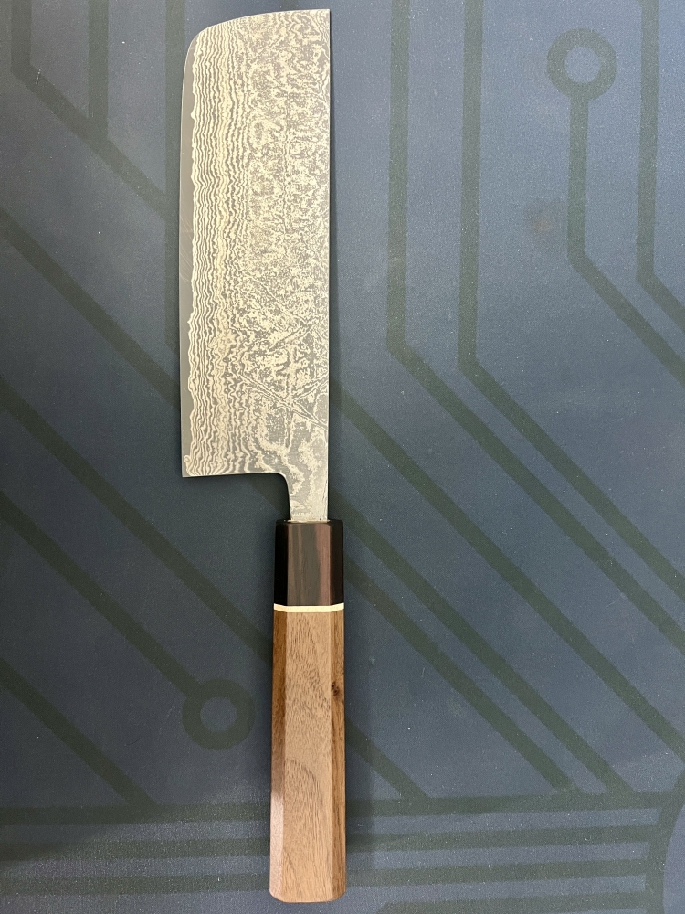 Shiro Kamo SG2 Damast Nakiri 16 cm - Japanese Vegetable Knife - BRAND NEW