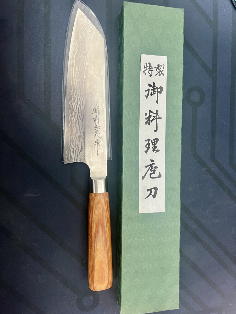 Brand New Katsuyasu Kamo VG10 Bunka Knife 