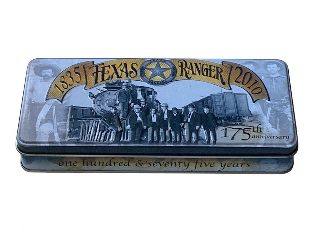 Texas Ranger Anniversary 1835-2010 Schrade Uncle Henry Knife Collector Tin