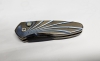 ProTech Sprint Custom - Wave Titanium/Herringbone Damascus-2951-H