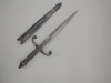 Fury Gothic Medieval Dagger Mini Sword with Ornate Metal Sheath
