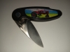 International Farmall Tractor Folding Lockback Knife with matching Tin Case