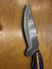 Hunting knife, Handmade Damascus steel very good quality.