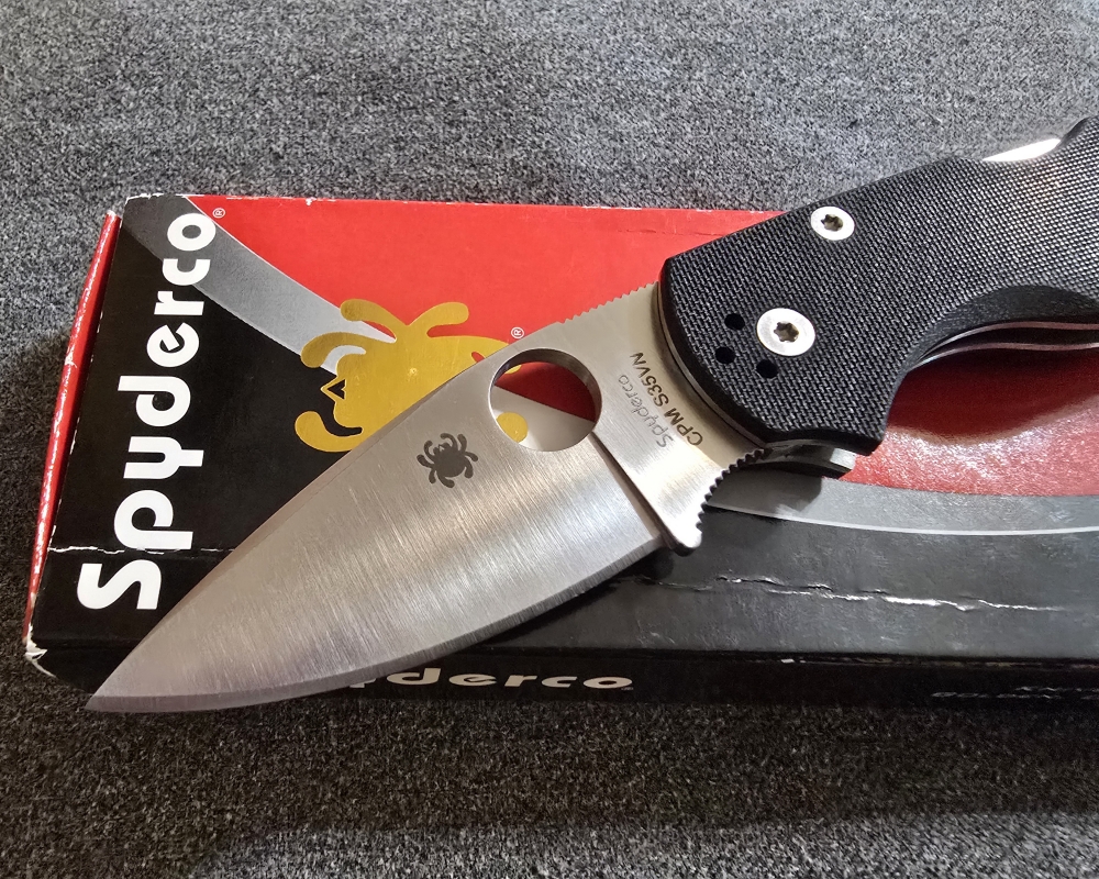 SPYDERCO #C41GP5 NATIVE 5 *LIKE NEW* RARE!! (CPM S35NV BLADE)