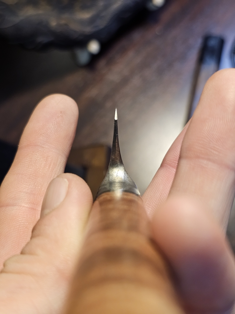 200mm C. Luis Pina dama & wrought gyuto/line slicer